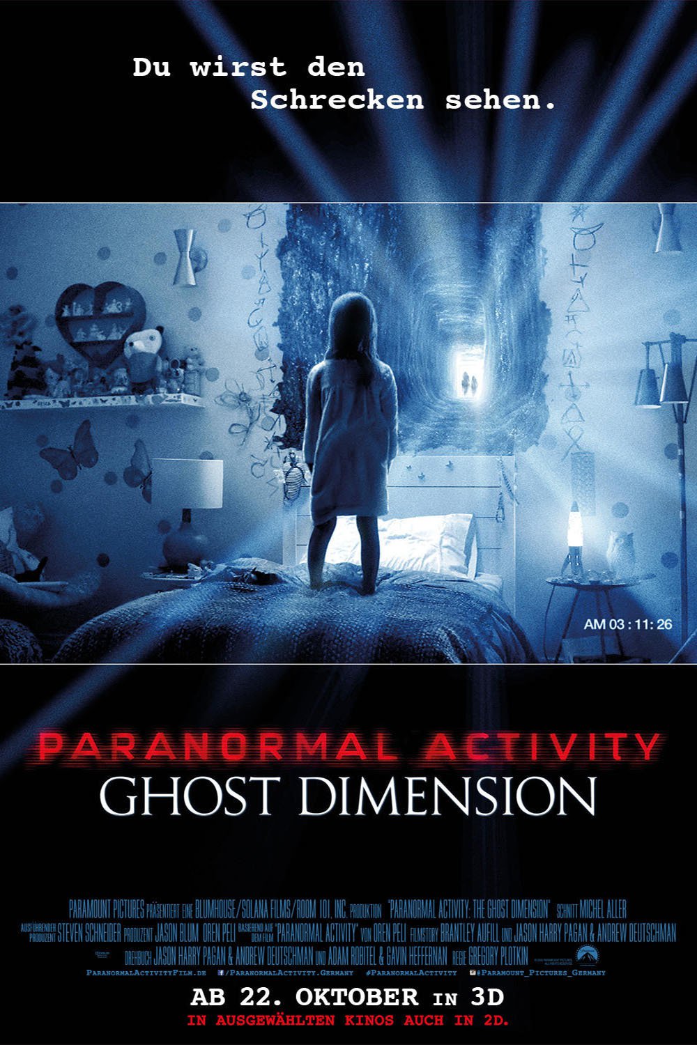 Plakat von "Paranormal Activity: Ghost Dimension"