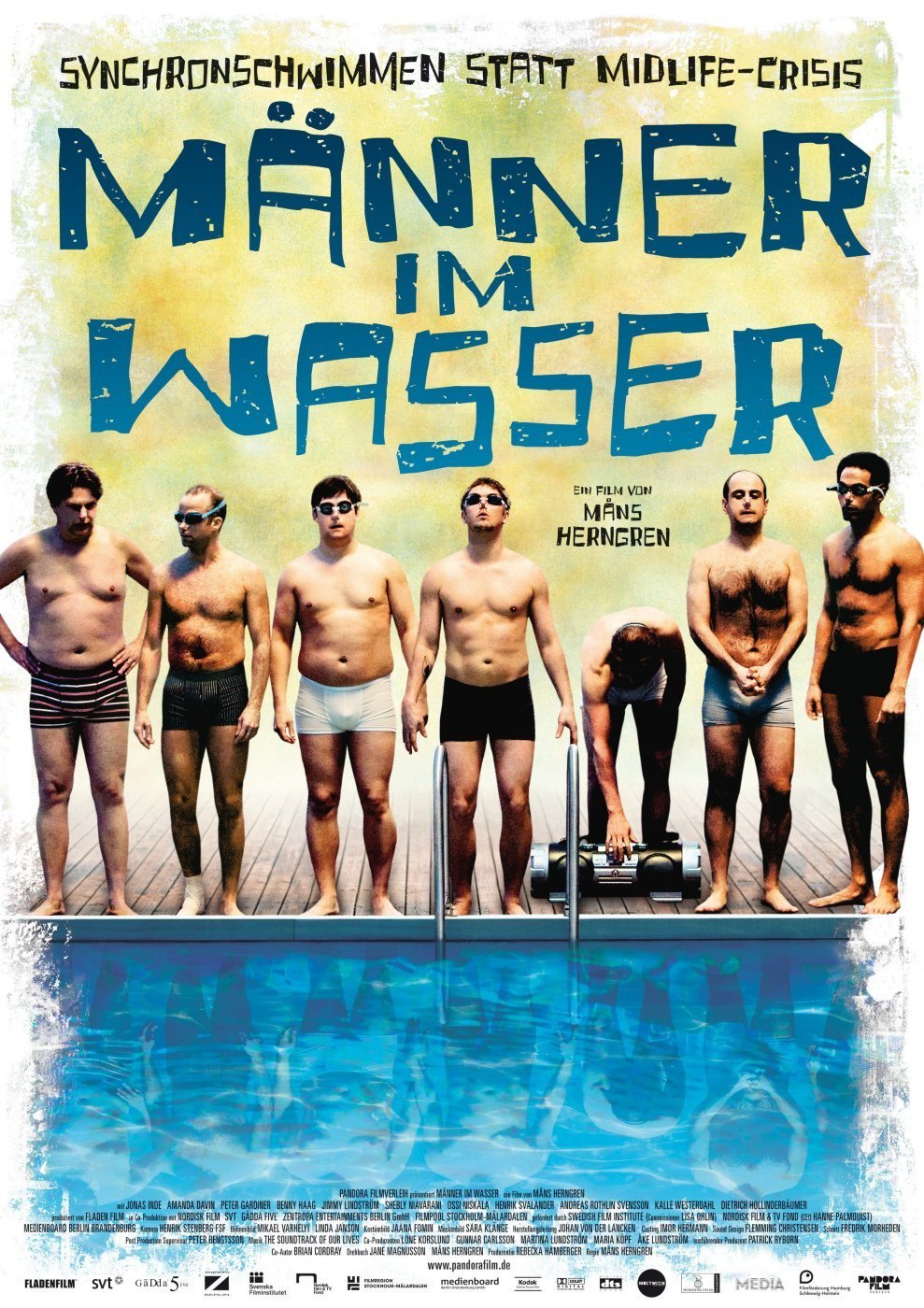 Plakat von "Männer im Wasser"