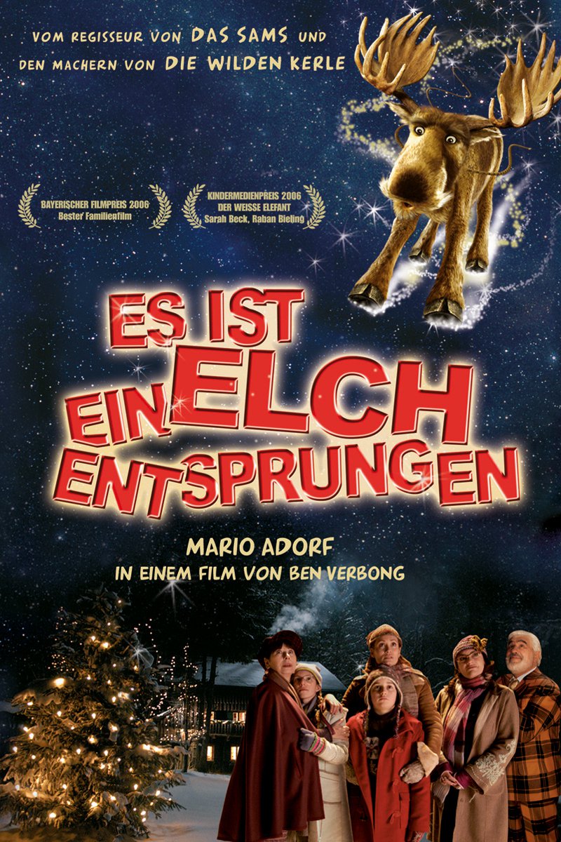 Plakat von "Es ist ein Elch entsprungen"