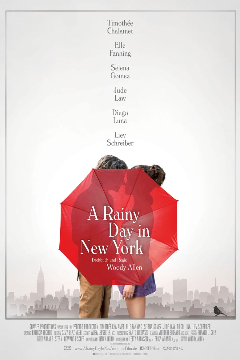 Plakat von "A Rainy Day in New York"